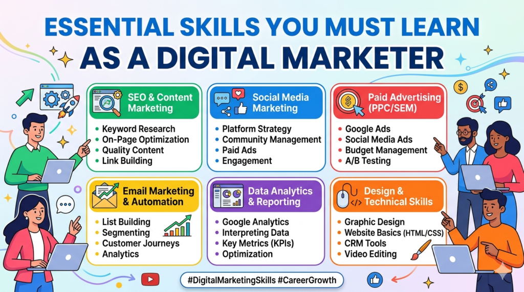 Skills you must learn as a Digital Marketer